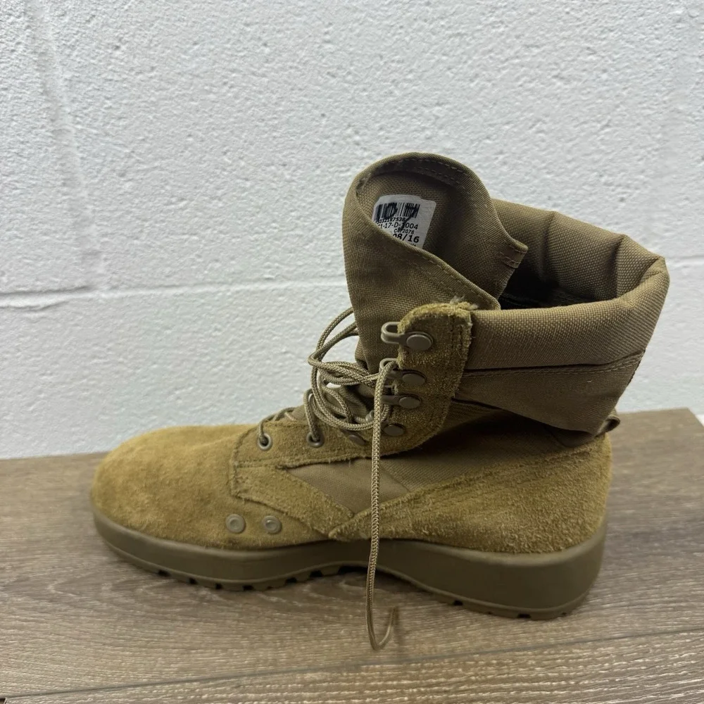 U.S. ARMY HOT WEATHER ARMY COMBAT BOOT COYOTE VIBRAM SOLE‎ MEN'S SIZE 10 R BOOTS